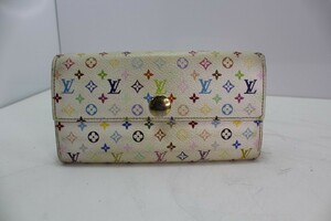 #＊ LOUIS VUITTON ルイヴィトン ポシェット ポルト モネクレディ M60004 モノグラム マルチカラー 長財布