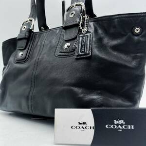 1円 【激レア美品】コーチ COACH トートバッグ ビジネスバッグ ブリーフケース レザー 革 ブラック 黒 メンズ レディース