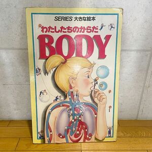 1990年　SERIES 大きな絵本 第4巻 わたしたちのからだ BODY　ネイル・アードレー&デビット・ウエスト作　集文社　初版　古本