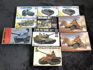 当時物！在庫品・メーカー複数・ 戦車プラモ 100サイズBOX 詰め合わせ！・No.4・未開封品・現品限り！