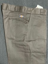 Dickies ワークパンツ ディッキーズ 874-DB ダークブラウン W36×30 オリジナル スラックス パンツ 8.5oz 未使用新品_画像3