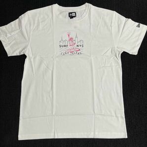 NEW ERA Tシャツ XL 自由の女神 Tee SURF NYC白 半袖 ホワイト プリント ニューヨーク ロングアイランドの画像3