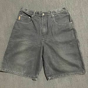 TIMBER LAND Short шорты Denim джинсы шорты Timberland Denim чёрный черный W36 хлопок 100% Zip выше RN76382 USED