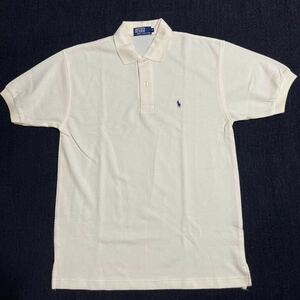 Polo Ralph Lauren ポロシャツ 半袖 シャツ M クリーム オフホワイト ワッフル生地 ラルフローレン 未使用品