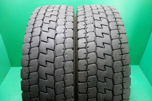 L1333-21 送料無料 275/70R22.5 148/145J ミックスタイヤ 2本セット YOKOHAMA 710R 7.5分山 溝たっぷり 2021年製 オールシーズン 大型