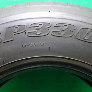 L1431-23 送料無料 225/80R17.5 123/122L サマータイヤ 夏 LT 6本セット ダンロップ SP330K 8分山 溝たっぷり 2023年製 ライトトラック 4ｔの画像6