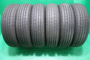 L1433-22 送料無料 195/75R15 109/107L サマータイヤ 夏 LT 6本セット ブリヂストン R202 9分山 溝たっぷり うっすらイボ付 2022年製