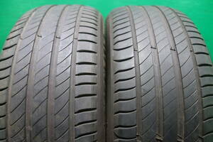 L1495-20 送料無料 225/45R17 サマータイヤ 夏 2本セット MICHELIN PRIMACY4 8分山 溝たっぷり 2020年 2021年製 パンクチェック済