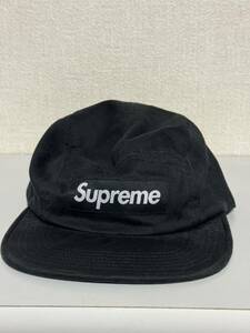 シュプリーム supremeキャップ Camp Cap 帽子 ロゴ 黒 未着用 在庫処分