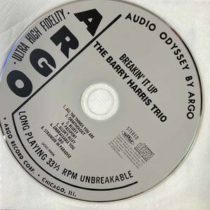 Barry Harris Trio / Breakin' It Up中古CD 国内盤 帯付き 紙ジャケ 24bitデジタルリマスタリング 初回プレス完全限定盤 の画像3