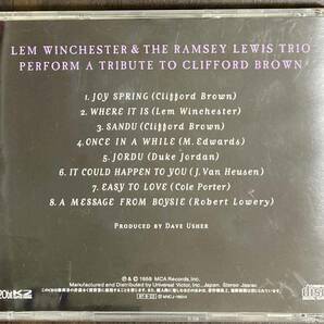 Lem Winchester & Ramsey Lewis / Perform a Tribute to Clifford Browan 中古CD 国内盤 帯付き 20bit Super Cording の画像3