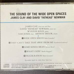 James Clay & David 'Fathead' Newman / The Sound of the Wide Open Spaces !!!! 中古CD 国内盤 帯付き の画像3