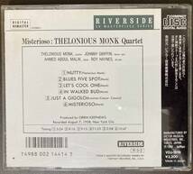 Thelonious Monk / Misterioso中古CD　国内盤　帯付き_画像3