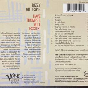 Dizzy Gillespie / Have Trumpet, Will Excite! 中古CD 国内盤 帯付き デジパック仕様 の画像2