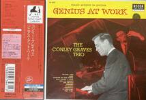 Conley Graves Trio / Genius at Work 中古CD　国内盤　帯付き　紙ジャケ 24bitリマスタリング　初回プレス完全限定盤　世界初CD化 _画像1