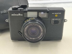 【動作未確認品】minolta　ミノルタ　HI-MATIC S　38mm　F2.7　フィルムカメラ　Y173