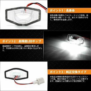 SUNVIC N-BOX JF5 JF6 LED ライセンスランプ ナンバー灯 車種専用 NBOX JF3 JF4 カプラーオン 36連 6500K 純正交換 2個入りの画像2