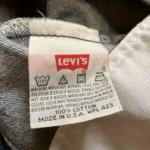 90s 濃紺 毛羽立ち 501 USA製 W34 Levi's ヴィンテージ 前期 シングル 赤耳 ヒゲ 70s 505 606 502 XX ビッグE タイプ 80s Sタイプ 66 後期の画像9