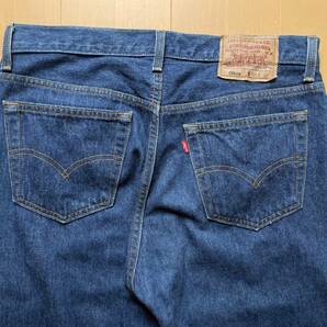 90s 濃紺 毛羽立ち 501 USA製 W34 Levi's ヴィンテージ 前期 シングル 赤耳 ヒゲ 70s 505 606 502 XX ビッグE タイプ 80s Sタイプ 66 後期の画像4