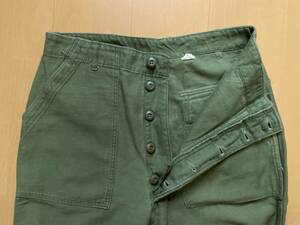 60s U.S.ARMY W34 ベイカーパンツ 美品 ヴィンテージ ビンテージ ヘリンボーン HBT 40s 50s M65 ファティーグパンツ 30s 大戦 ミリタリー