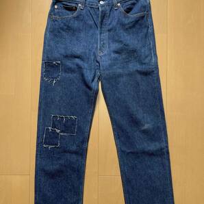 90s 濃紺 毛羽立ち 501 USA製 W34 Levi's ヴィンテージ 前期 シングル 赤耳 ヒゲ 70s 505 606 502 XX ビッグE タイプ 80s Sタイプ 66 後期の画像1