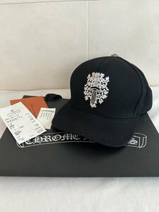 クロムハーツベースボールキャップ CHROME HEARTS BBCAP ダガーロゴ スナップバック ブラック