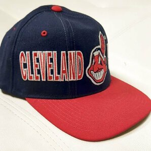 インディアンス スターター ヴィンテージ キャップ 90s ワフー酋長 ロゴ MLB STARTER Cleveland Indiansの画像3