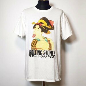 ローリングストーンズ 2014 東京ドーム 芸者 バンドTシャツ L 浮世絵 ロックTシャツ ライブ The Rolling Stones