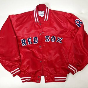 レッドソックス マジェスティック ナイロンスタジャン L 薄手 ジャケット 90s BOSTON RED SOX MLB Majestic