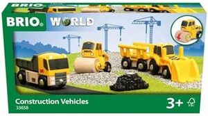 BRIO WORLD(ブリオワールド) 工事車両セット 対象年齢 3歳~ (電車 おもちゃ 木製 レール) 33658