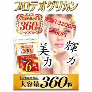 大人気！TVや雑誌で話題の超高級成分 プロテオグリカン 約6か月分/360粒 