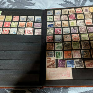 古い切手 コレクション スクラップブック 消印あり 使用済みありの画像2
