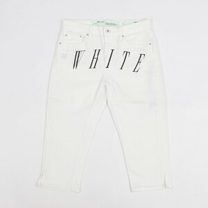 【新品】オフホワイト デニムパンツ OWYA009S19713046 ホワイト ホワイト 29