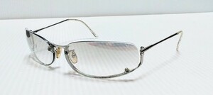 ブランド　メガネフレーム　眼鏡　PRADA　プラダ　サングラス　シルバー　中古