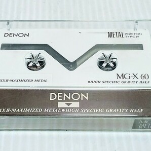 当時物 メタルカセットテープ DENON MG-X 60 メタルテープ カセットテープ 使用済み 中古の画像2