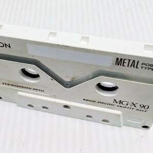 当時物 メタルカセットテープ DENON MG-X 90 メタルテープ カセットテープ 使用済み 中古の画像3