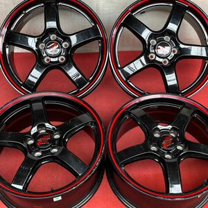 MID RMP RACINGレーシング 18インチ×7.5J ＋50 PCD112 5穴ハブ66mmホイールのみ4本セット。アウディ、ベンツ他等に。