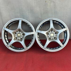 2本のみ。日本製。FORGED RAYS レイズ VOLK RACINGボルクレーシング チャレンジ 17インチ×7J ＋42 114.3 5穴 +35 ハブ60mmホイールのみ2本