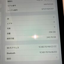 Apple iPad Air 第5世代/2022 Wi-Fiモデル 256GB ピンク MM9M3J/A 本体のみ 背面ネームあり 同梱不可 HON-Z-75_画像3