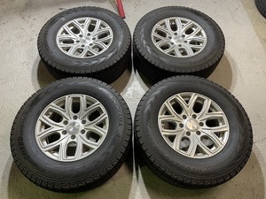 ☆C-7169 プレミックス飛車 17×7.5J＋25 139.7-6h ヨコハマアイスガード G075 265/70-17 ＦＪクルーザー プラド 4本セット 室内保管☆