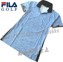 ■新品【FILA GOLF】フィラゴルフ COOL TOUCH接触冷感 吸汗速乾 全面ロゴ 半袖ポロシャツ■BL/LL_画像2