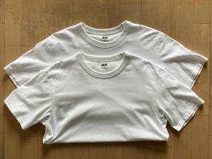 XL サイズ UNIQLO U ユニクロ U クルーネック Tシャツ 2枚セット White ホワイト Tee ルメール