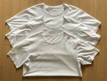 ユニクロ UNIQLO エアリズム コットン クルーネック Tシャツ Tee ホワイト L WHITE 3点セット AIRism_画像1