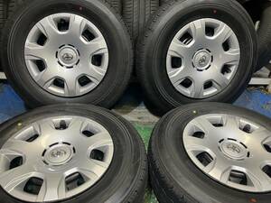 極上品 ハイエース純正 新車外し 15インチ BS 195/80R15 195/80-15 RD613 イボ付き 2024年製 バリ溝