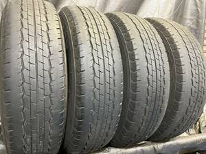 バリ溝 ダンロップ 195/80R15 107/105L SP175N 4本セット 2020年製 中古タイヤ ハイエース キャラバン など 195/80-15