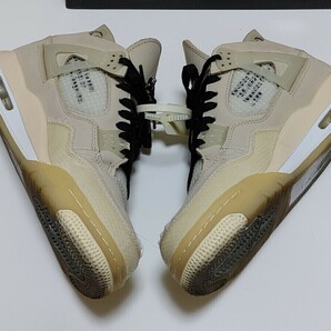 ◇ ナイキ オフホワイト ウィメンズ エアジョーダン4 Off-White Nike WMNS Air Jordan 4 SP Sail WMNS 27cm MENS 26.5cm CV9388-100 ◇ の画像5