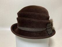 maxim millinery HIGH QUALITY VELOUR マキシン 帽子 レディース 美品_画像2