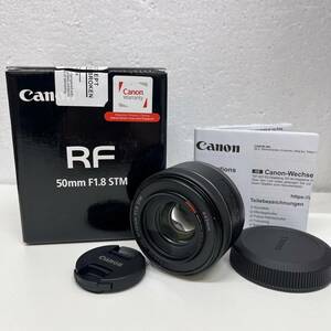 【C-23622】キャノン Canon RF50mm F1.8 STM 元箱 カメラレンズ レンズ 保管品