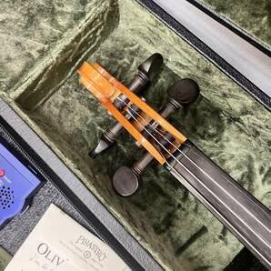 【C-24591】YAMAHA ヤマハ サイレントバイオリン SV-100 ケース付 付属品付 中古 保管品の画像6