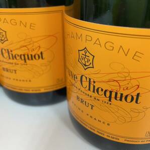 【F-14740】 未開栓 Veuve Clicquot BRUT 250周年記念 3本セット ヴーヴクリコ イエローラベル ブリュット シャンパン 750ml 12%の画像3